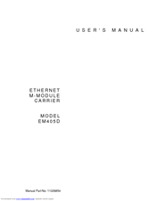 C&H Technologies EM405D User Manual