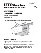 Chamberlain Security+ 2595LM Owner's Manual