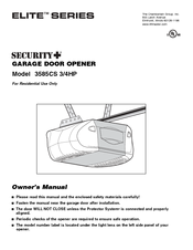 Chamberlain 3585CS 3/4HP Owner's Manual