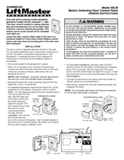 Chamberlain LiftMaster Professional 98LM Owner's Instructions