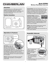 Chamberlain RIFMS2 User Manual