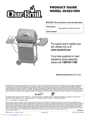 Char-Broil 463821909 Product Manual