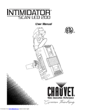 Chauvet The Intimidator Scan LED 200 User Manual