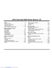 Chevrolet HHR 2010 Owner's Manual