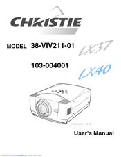Christie LX37 User Manual