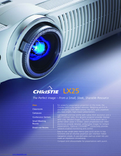 Christie LX25 Specifications