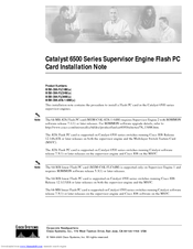 Cisco CATALYST MEM-C6K-ATA-1-64M( Installation Note