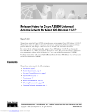Cisco AS5200 - Universal Access Server Release Notes