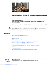 Cisco Cisco Wide Area Application Engine WAE-674-K9 Installation Manual