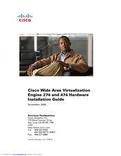 Cisco WAVE-474 Hardware Installation Manual