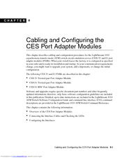 Cisco CES T1 Configuration Manual