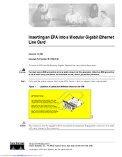 Cisco Modular Gigabit Ethernet Line Card I Installation And Configuration Manual