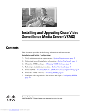 Cisco VSMS Installing And Upgrading
