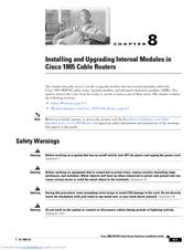 Cisco 1805 Hardware Installation Manual
