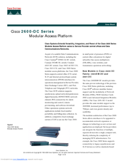 Cisco 2610XM-DC - Syst. 10/100 Ethernet Router Datasheet