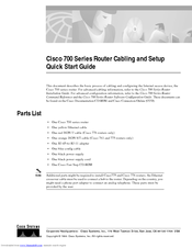 Cisco 762 Quick Start Manual