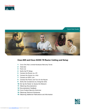 Cisco 826 Quick Start Manual