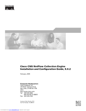 Cisco CNS NetFlow Collection Engine Installation And Configuration Manual