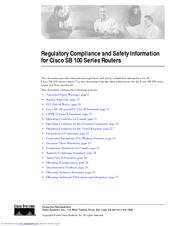 Cisco SB 100 Series Regulatory Compliance And Safety Information Manual