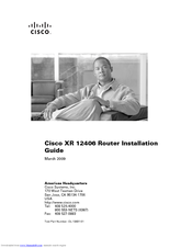 Cisco XR 12406 Installation Manual
