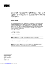 Cisco IOS 11.0 BT Release Notes