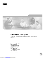 Cisco 6500 - Catalyst Series 10 Gigabit EN Interface Module Expansion Command Reference Manual