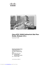 Cisco BTS 10200 Softswitch Manual