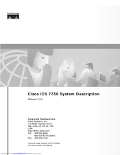 Cisco ICS-7750 Description