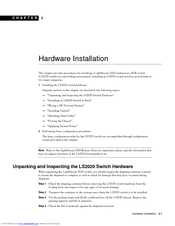 Cisco LightStream 2020 Installation Manual