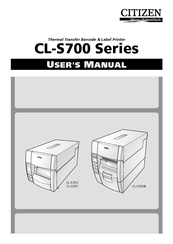Citizen CL-S700R User Manual