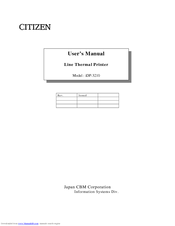 Citizen iDP-3210 User Manual