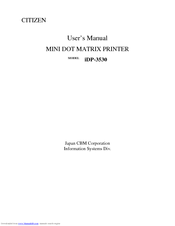 Citizen iDP-3530 User Manual