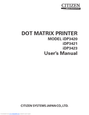 Citizen iDP-3423 User Manual