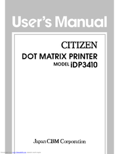 Citizen iDP-3410 User Manual