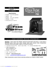 Clam Corp Fish Trap Pro 8 0 9 7 Instruction Manual