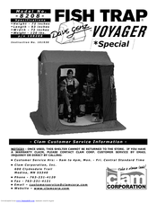 Clam Corp Fish Trap Voyager Special 8208 Instruction Manual