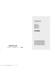 Clarion FZ709E Owner's Manual