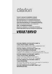 Clarion VRX878RVD Owner's Manual & Installation Manual