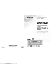 Clarion ProAudio VRX 935VD  VRX935VD VRX935VD Owners & Installation Manual