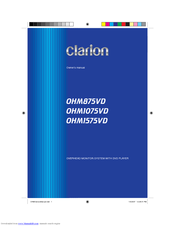 Clarion OHM1575VD Owner's Manual