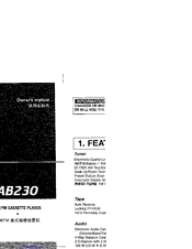 Clarion AB230 Owner's Manual