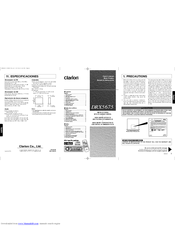 Clarion DRX5675 Owner's Manual