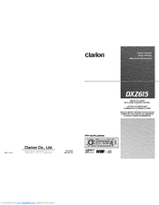 Clarion DXZ615 Owner's Manual