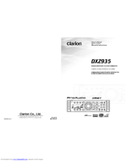 Clarion ProAudio DXZ935 Owner's Manual