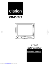 Clarion VMA5091 Owner's Manual