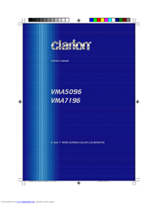 Clarion VMA5096 Owner's Manual