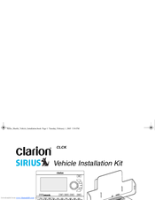 Clarion CLCK Installation Manual