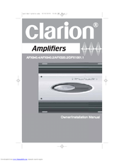 Clarion DPX1001.1 Owners & Installation Manual