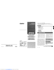 Clarion DPH910 Owner's Manual