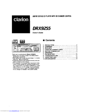 Clarion DRX9255 Owner's Manual
